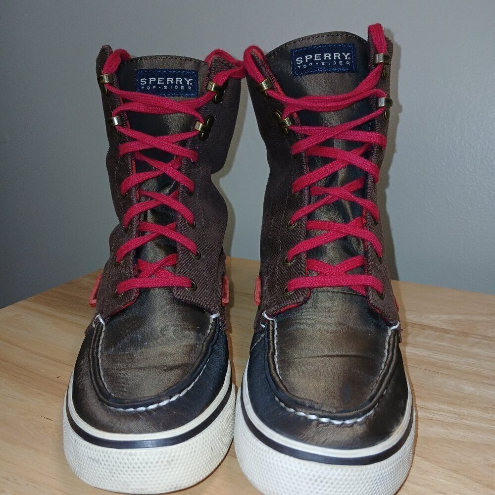 SPERRY TOP SIDER WOMEN'S ANKLE LACE UP BOOTS, SIZE 6